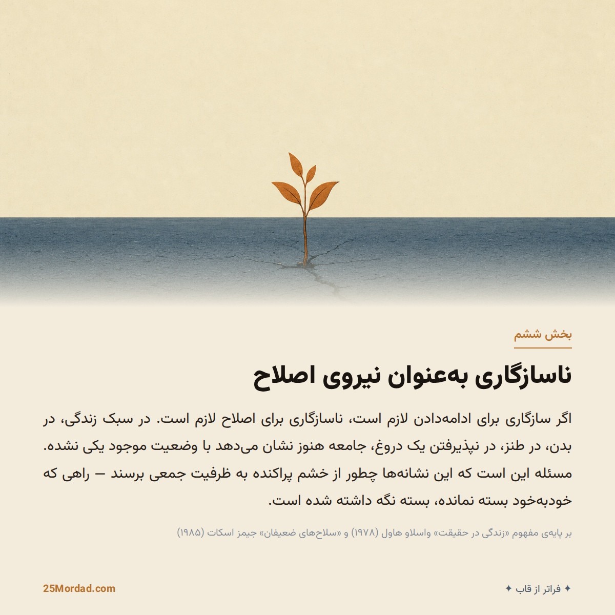 ناسازگاری به‌عنوان نیروی اصلاح